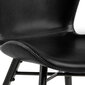 2-u krēslu komplekts Batilda-A1, melns cena un informācija | Virtuves un ēdamistabas krēsli | 220.lv