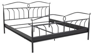 Металлическая кровать Actona Line 180x200 см, черная цена и информация | Кровати | 220.lv