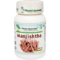 Uztura bagātinātājs Urīnceļu un ādas veselībai, Manjistha BIO, Planet Ayurveda™, 60 kapsulas cena un informācija | Vitamīni, preparāti, uztura bagātinātāji labsajūtai | 220.lv