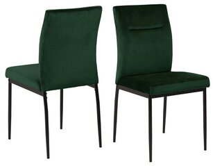 2-u krēslu komplekts Demi, tumši zaļš cena un informācija | Virtuves un ēdamistabas krēsli | 220.lv