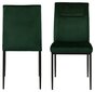 2-u krēslu komplekts Demi, tumši zaļš cena un informācija | Virtuves un ēdamistabas krēsli | 220.lv