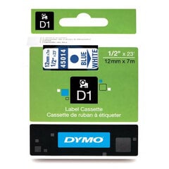 DYMO D1 Лента 12 мм x 7 м синяя на белой цена и информация | Картриджи для лазерных принтеров | 220.lv