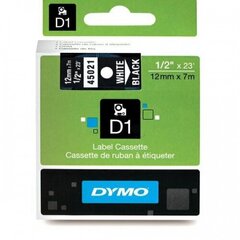 DYMO D1 Lente 12 mm x 7 m balta uz melna cena un informācija | Kārtridži lāzerprinteriem | 220.lv