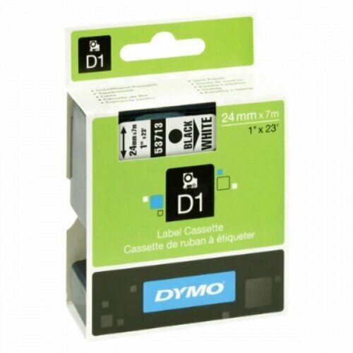 DYMO D1 lente, 24 mm x 7 m, melna uz dzeltena cena un informācija | Kārtridži lāzerprinteriem | 220.lv