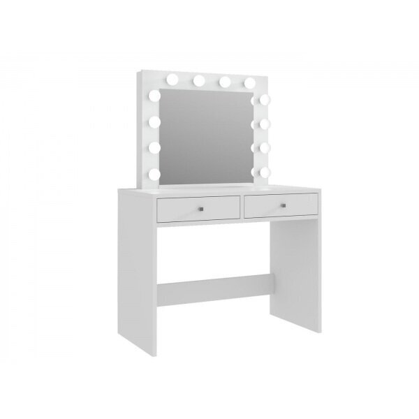 Tualetes galdiņš Mega 12 LED White cena un informācija | Kosmētikas galdiņi | 220.lv