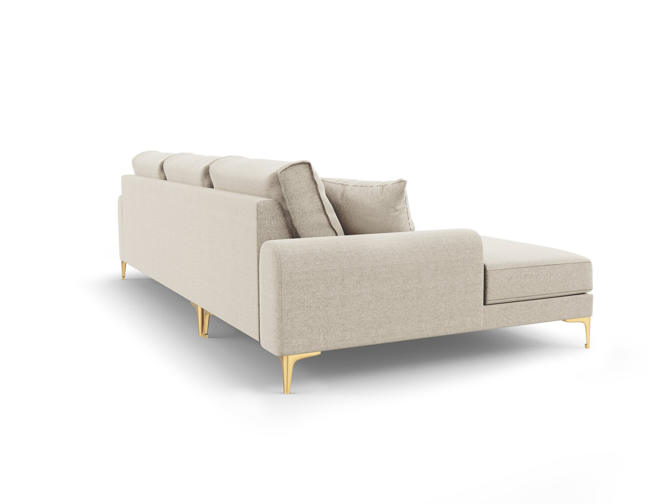 Stūra dīvāns Mazzini Sofas Madara, gaišas smilškrāsas cena un informācija | Stūra dīvāni | 220.lv