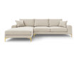 Stūra dīvāns Mazzini Sofas Madara, gaišas smilškrāsas cena un informācija | Stūra dīvāni | 220.lv