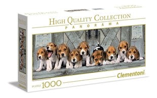 Puzle Clementoni Panorama High Quality Beagles 1000 d. cena un informācija | Puzles, 3D puzles | 220.lv
