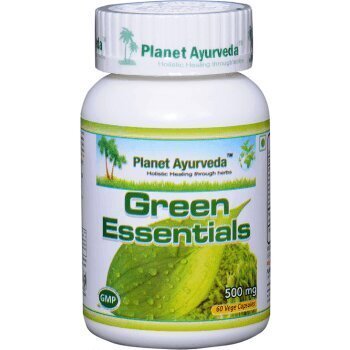 Uztura bagātinātājs Ikdienas augu porcija, Green Essentials, Planet Ayurveda™, 60 kapsulas cena un informācija | Vitamīni, preparāti, uztura bagātinātāji labsajūtai | 220.lv