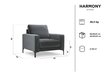 Krēsls Kooko Home Harmony, gaiši pelēks цена и информация | Atpūtas krēsli | 220.lv