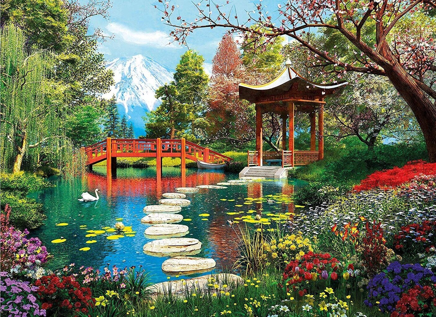 Puzle Clementoni High Quality Fuji Garden 1000 d. цена и информация | Puzles, 3D puzles | 220.lv