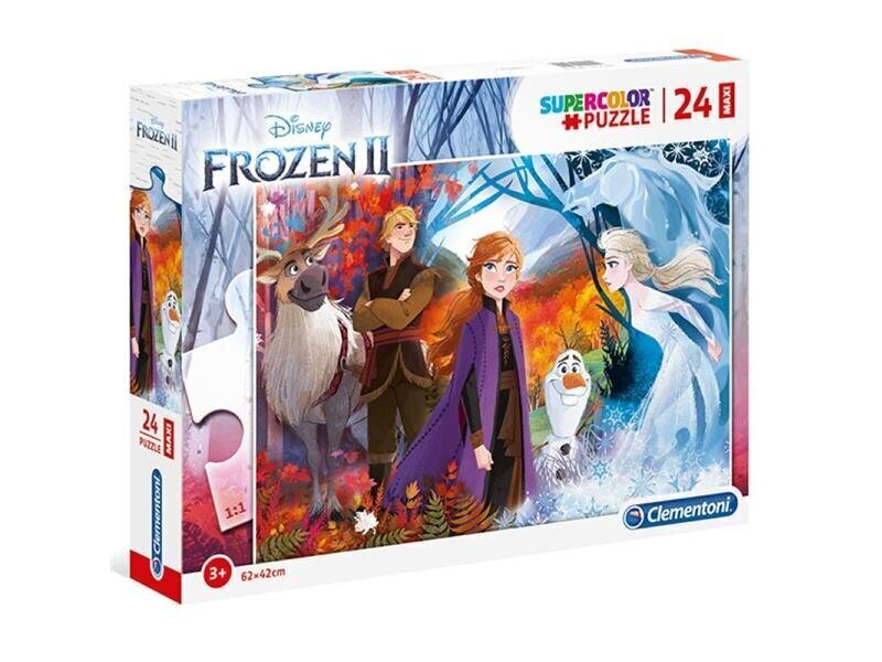 Puzle Clementoni Maxi Frozen2 24 d. cena un informācija | Puzles, 3D puzles | 220.lv