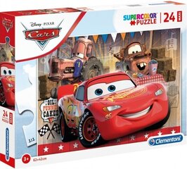 Головоломка Clementoni Maxi Super Kolor Cars 24 д. цена и информация | Пазлы | 220.lv