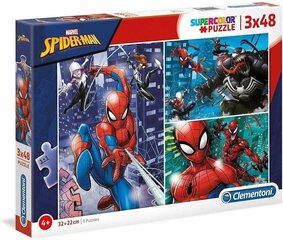 Puzle Clementoni Super Color Spider-Man 3 x 48 d. цена и информация | Пазлы | 220.lv