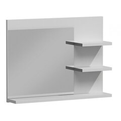 Spogulis ar plauktu NORE Lumo L3, balts cena un informācija | Spoguļi | 220.lv
