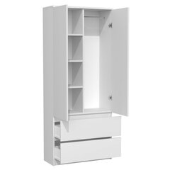 Шкаф Malwa SS90, белый цена и информация | Гардероб | 220.lv