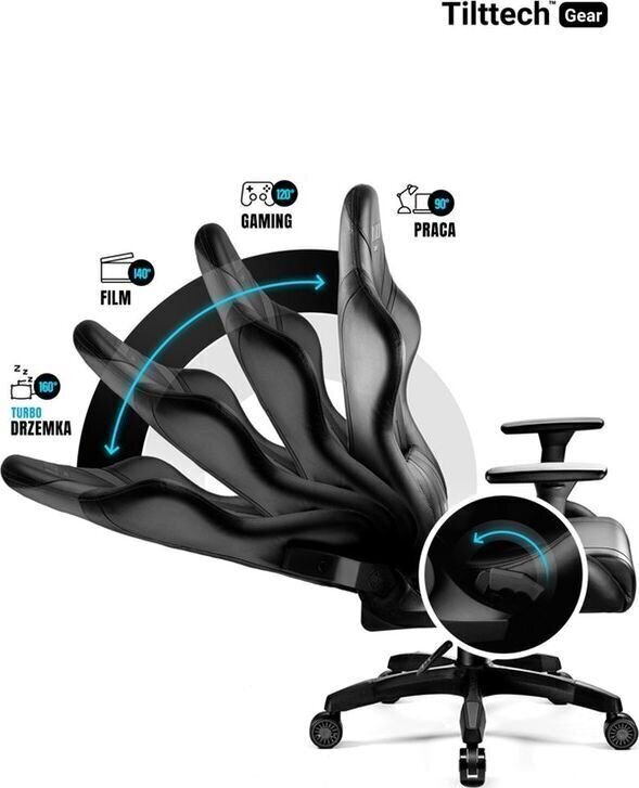 Spēļu krēsls Diablo X-Horn 2.0, melns (izmērs L) цена и информация | Biroja krēsli | 220.lv