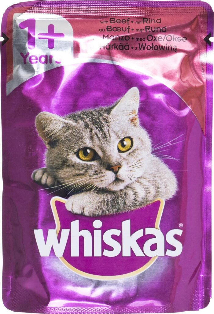 Whiskas konservu komplekts kaķiem, 40x100 g cena un informācija | Konservi kaķiem | 220.lv