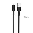 Кабель USB -> Lightning Hoco X25 1.0 м, провод USB 2.0 - Lightning  for Apple iPhone, черный