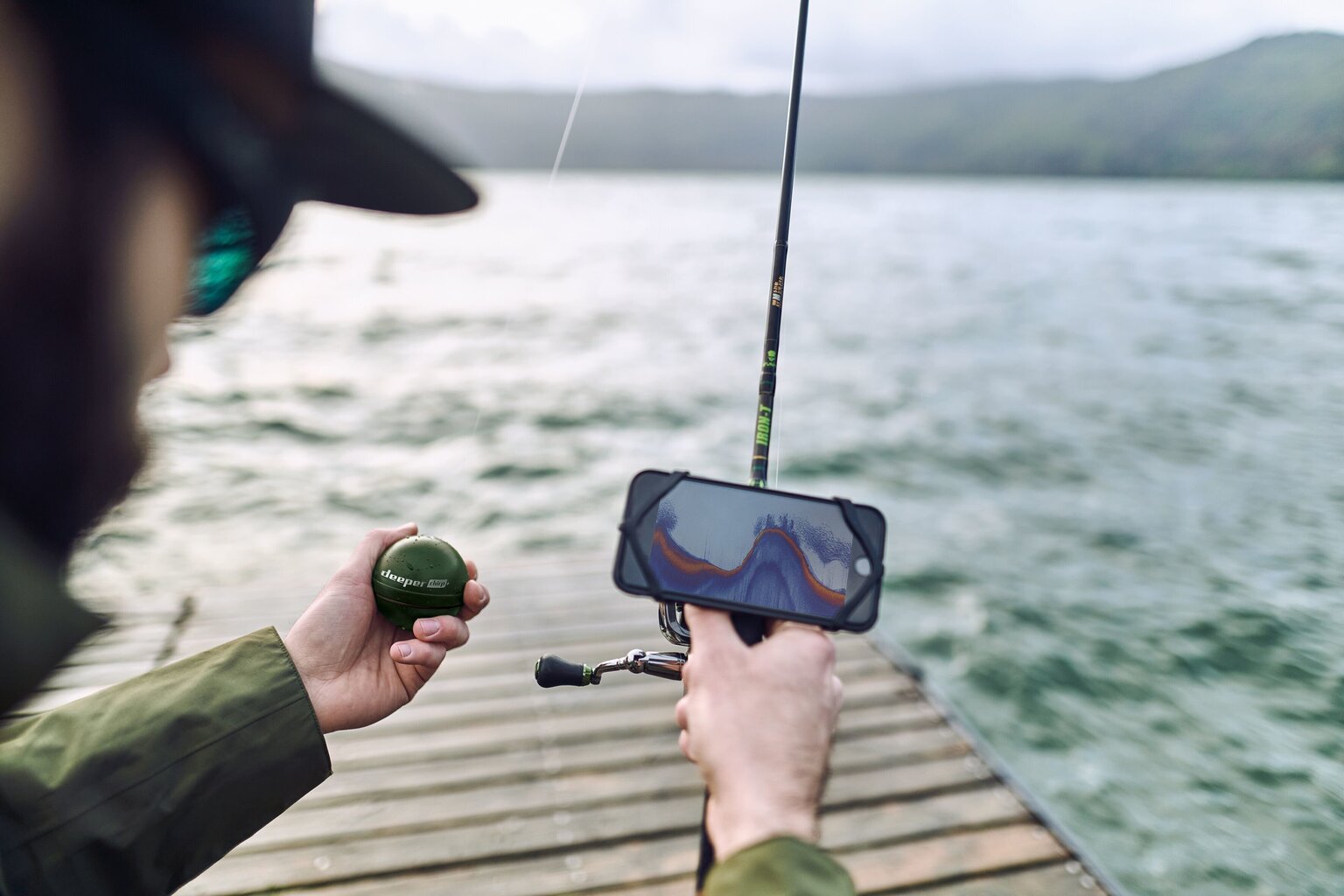 Sonārs Deeper Smart Sonar CHIRP+ ar Wi-Fi un GPS, ar 3 stariem, Ziemassvētku iesaiņojums cena un informācija | Smart ierīces un piederumi | 220.lv