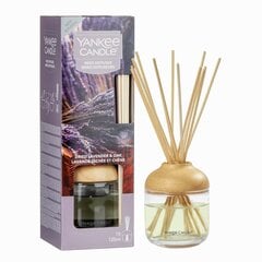 Mājas smaržas ar nūjiņām Yankee Candle Dried Lavender & Oak, 120 ml cena un informācija | Mājas aromāti | 220.lv