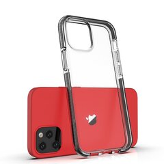 Spring Case caurspīdīgs TPU gela aizsargapvalks ar krāsainu rāmi pardzēts iPhone 12 Pro / iPhone 12 mint цена и информация | Чехлы для телефонов | 220.lv