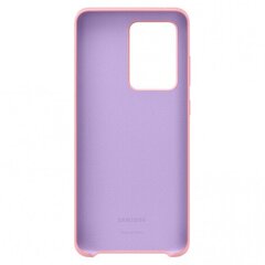 EF-PG988TPE Samsung Silicone Cover for Galaxy S20 Ultra Pink cena un informācija | Telefonu vāciņi, maciņi | 220.lv