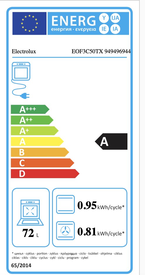 Cepeškrāsns, Electrolux EOF3C50TX cena un informācija | Cepeškrāsnis | 220.lv