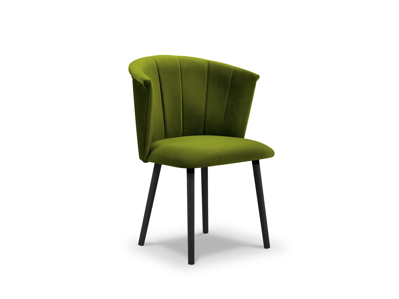 Krēsls Mazzini Sofas Clover, zaļš/melns cena un informācija | Virtuves un ēdamistabas krēsli | 220.lv