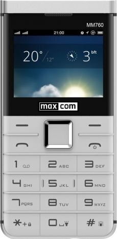 Maxcom Comfort MM760, Dual SIM White cena un informācija | Mobilie telefoni | 220.lv