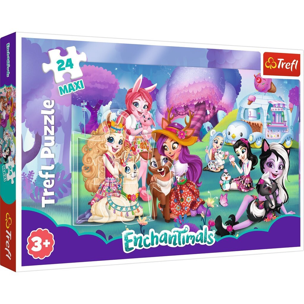 Puzle Trefl Maxi Enchantimals 24 d. cena un informācija | Puzles, 3D puzles | 220.lv