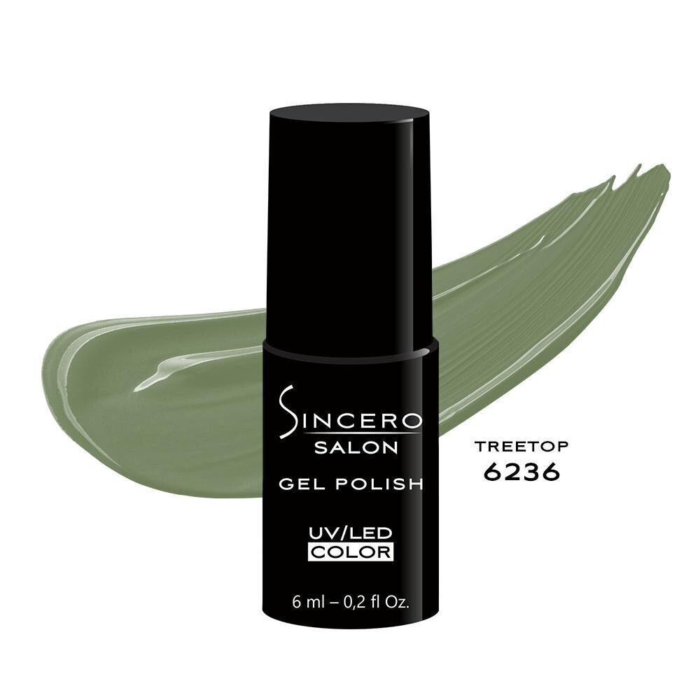 Gēla nagu laka "Sincero Salon", 6 ml, TREETOP, 6236 цена и информация | Nagu lakas, stiprinātāji | 220.lv