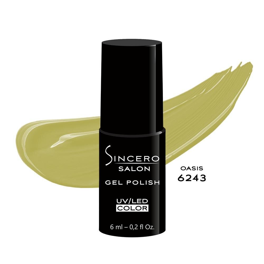 Gēla nagu laka "Sincero Salon", 6 ml, OASIS, 6243 cena un informācija | Nagu lakas, stiprinātāji | 220.lv