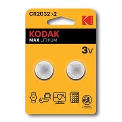 Kodak CR2032 cena un informācija | Akumulatori videokamerām | 220.lv