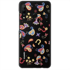 Protective PC case for Huawei P30 Lite Floral Black цена и информация | Чехлы для телефонов | 220.lv