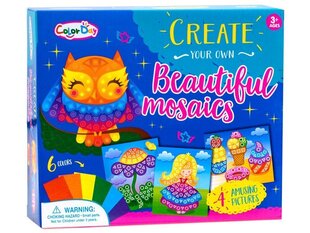 Mozaīku radošs komplekts "Pūce" Color Day, 10 gab. цена и информация | Развивающие игрушки | 220.lv