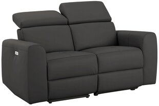 Двухместный диван с электрической функцией отдыха Notio Living Capena, искусственная кожа, коричневый цена и информация | Диваны | 220.lv