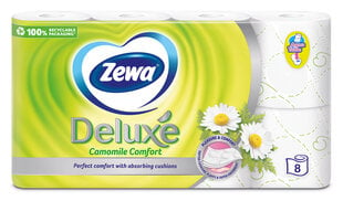 ZEWA Deluxe White Camomile tualetes papīrs, 3 slāņi, 8 ruļļi cena un informācija | Tualetes papīrs, papīra dvieļi | 220.lv