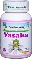 Пищевая добавка Planet Ayurveda „Vasaka“, 60 капсул цена и информация | Витамины, пищевые добавки, препараты для хорошего самочувствия | 220.lv