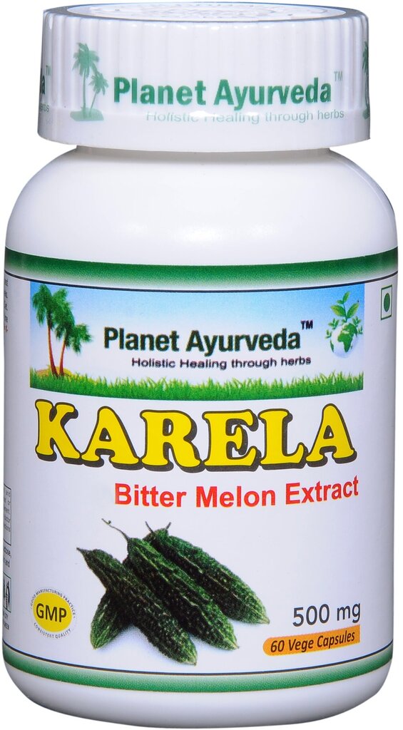 Uztura bagātinātājs 2.tipa diabēta pacientiem, Karela, Planet Ayurveda™, 60 kapsulas, BIO цена и информация | Vitamīni, preparāti, uztura bagātinātāji labsajūtai | 220.lv