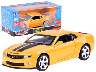 Автомобиль Die Cast Металлический Chevrolet Camaro SS, желтый цена и информация | Игрушки для мальчиков | 220.lv