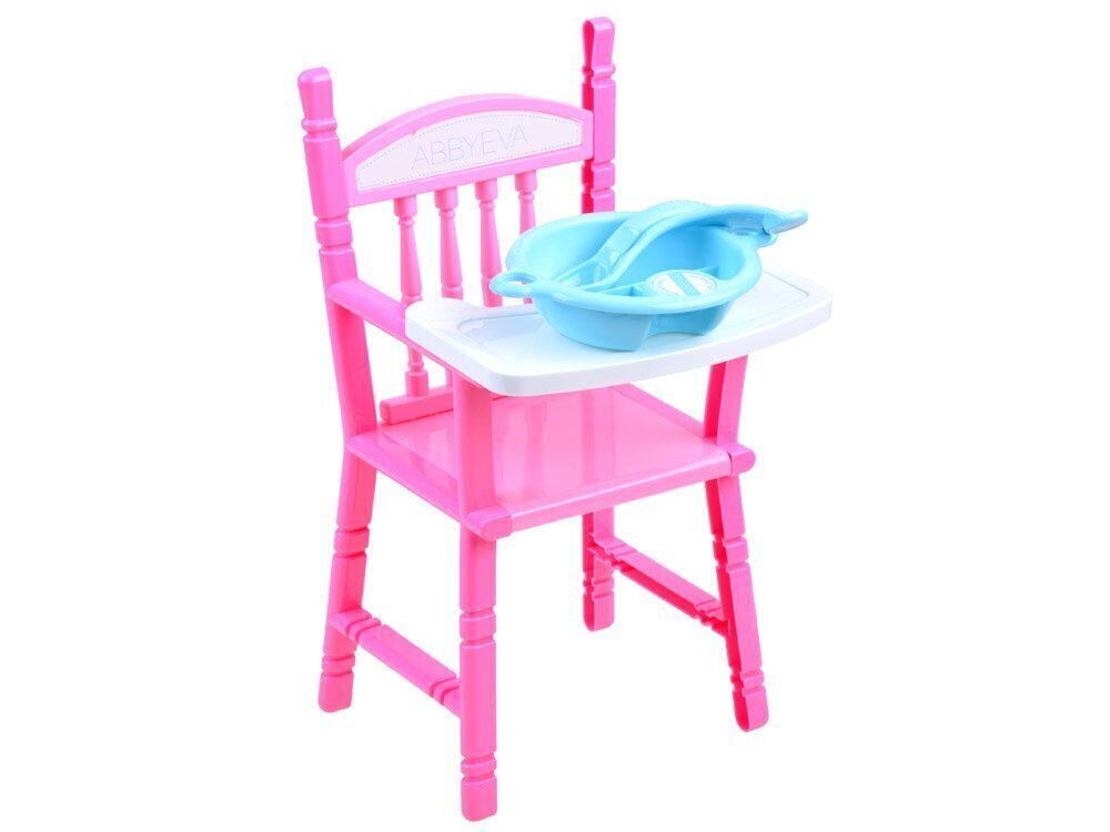 Barošanas krēsls lellei, rozā cena un informācija | Rotaļlietas meitenēm | 220.lv
