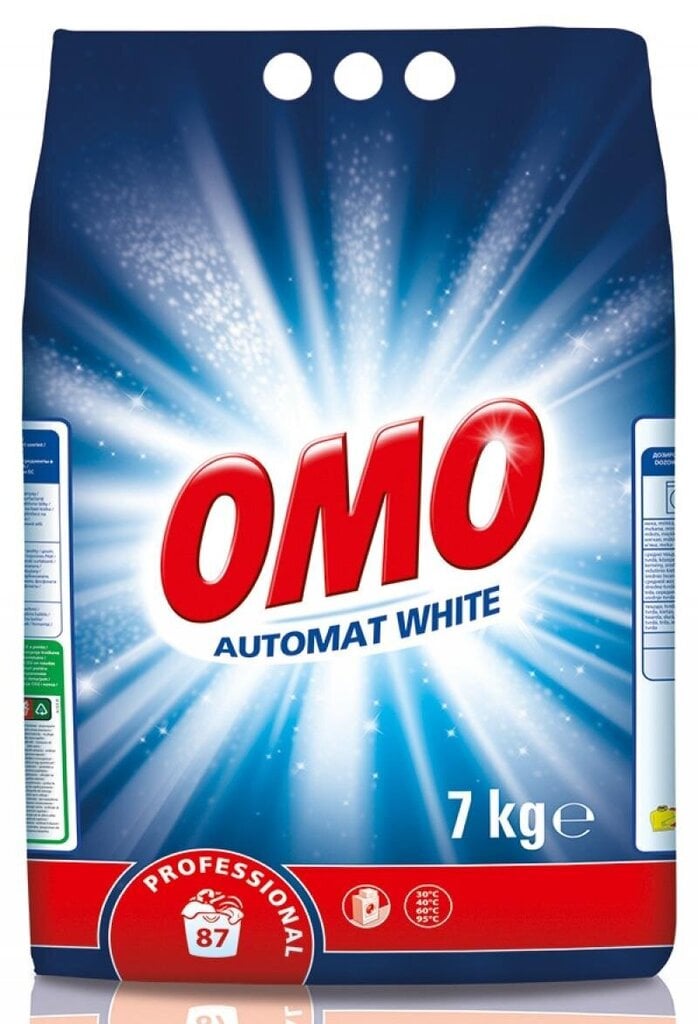 Veļas pulveris baltai veļai Omo Professional White 7kg цена и информация | Veļas mazgāšanas līdzekļi | 220.lv