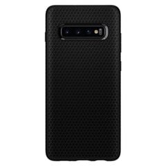 Особо элегантный и прочный TPU чехол-крышка Spigen Liquid Air для Samsung Galaxy S10, черный цена и информация | Чехлы для телефонов | 220.lv