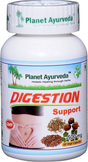 Uztura bagātinātājs Digestion Support Gremošanas Palīglīdzeklis, Planet Ayurveda™, 60 kapsulas cena un informācija | Vitamīni, preparāti, uztura bagātinātāji imunitātei | 220.lv