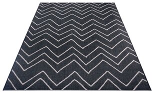 Paklājs Zig Zag Black 120x170 cm cena un informācija | Paklāji | 220.lv