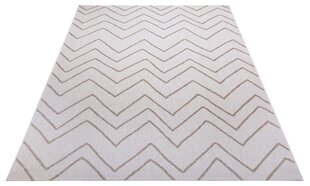 Paklājs Zig Zag Light-brown 200x290 cm cena un informācija | Paklāji | 220.lv