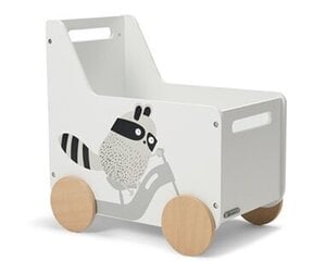 Kinderkraft Racoon uzglabāšanas kaste uz riteņiem, 54x55.5x35 cm cena un informācija | Veļas grozi un mantu uzglabāšanas kastes | 220.lv