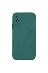 Чехол TPU/Microfiber для iPhone X/XS, темно-зеленый цена и информация | Чехлы для телефонов | 220.lv