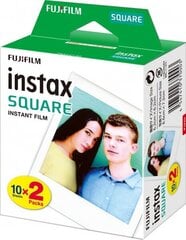 Filmiņa instantkamerām FUJIFILM Instax Square Glossy 2x10gb цена и информация | Прочие аксессуары для фотокамер | 220.lv